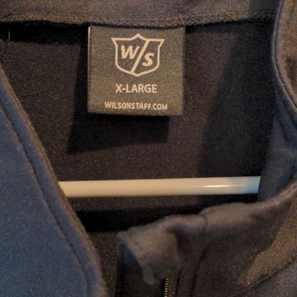Wilson Quarter Zip Long Sleeve XL Black Gray WS - Picture 2 of 6